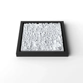 3D gedrucktes Stadtmodell Rom eingerahmt für deine Wand - CraftedCity